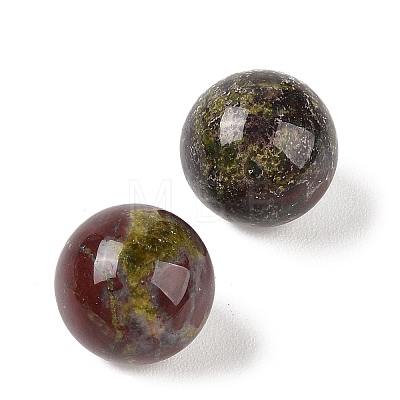 Natural Dragon Blood No Hole Sphere Beads G-K363-04D-39-1