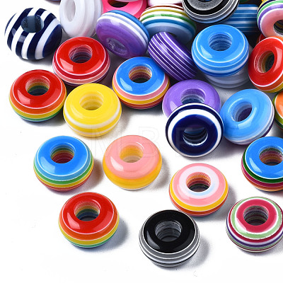 Resin Large Hole Beads X1-RESI-YWC0001-03-1