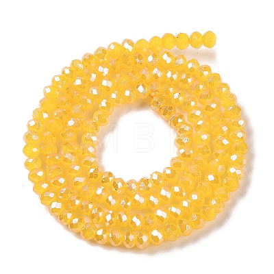 Baking Electroplate Glass Beads Strands DGLA-A039-J2MM-B13-1