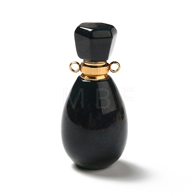 Natural Ocean Jasper Perfume Bottle Pendants G-A026-08-1