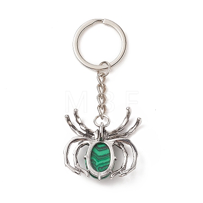 Spider Gemstone Pendant Keychain KEYC-C015-01-1