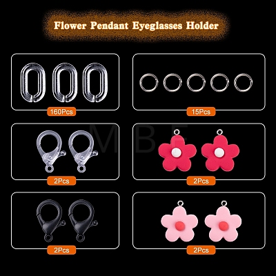 Flower Pendant Eyeglasses Holder DIY-YW0005-12-1