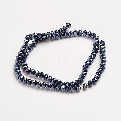 Electroplate Glass Beads Strands LS-EGLA-D020-3x2mm-35-1