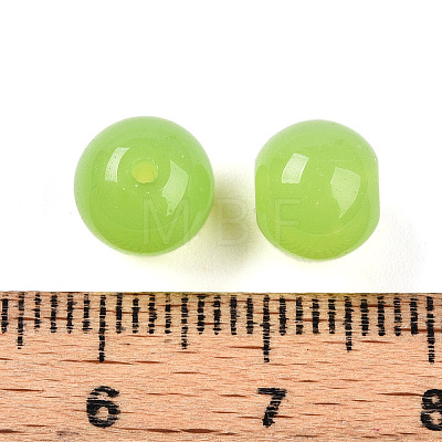 Imitation Jade Glass Beads GLAA-N007-8mm-B04-1