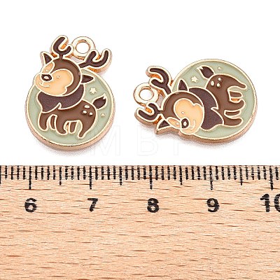 Christmas Theme Alloy Enamel Pendants ENAM-T020-10M-1