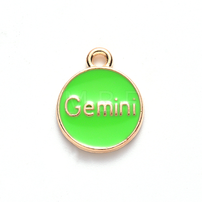 Alloy Enamel Pendants ENAM-S124-01B-06I-1