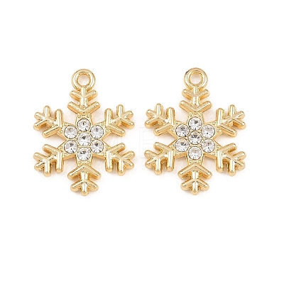 Christmas Alloy Rhinestone Pendants FIND-B059-06G-04-1
