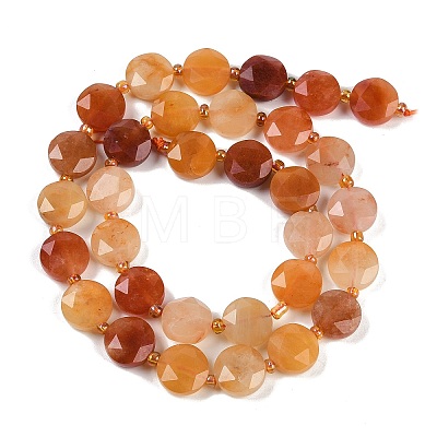 Natural Golden Silk Jade Beads Strands G-C116-A68-01-1