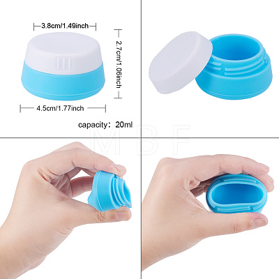 Portable 20ml Silicone Cream Jar MRMJ-BC0001-01-1