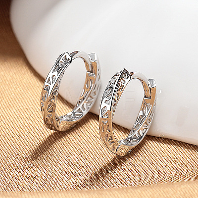 Twist Brass Hoop Earrings FS-WGA7E60-01-1