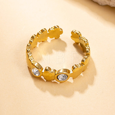 304 Stainless Steel Cuff Open Rings WGD6E8F-01-1