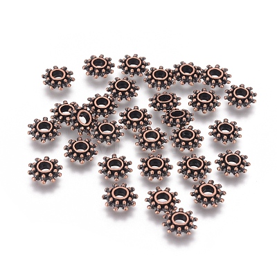 Tibetan Style Spacer Beads RLFH10384Y-NF-1