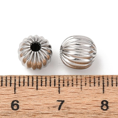 Textured 304 Stainless Steel Beads STAS-I358-11P-04-1