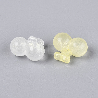 Luminous Frosted Transparent Acrylic Beads TACR-T029-29M-1