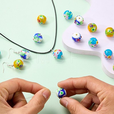 5Pcs Handmade Lampwork Beads LAMP-SZ0001-48A-1