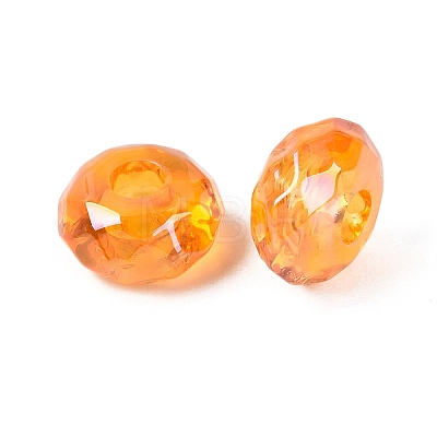 Transparent Acrylic European Beads OACR-E033-25J-1