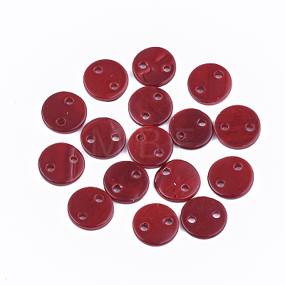 Spray Paint Freshwater Shell Links connectors LS-X-SHEL-S276-27E-1