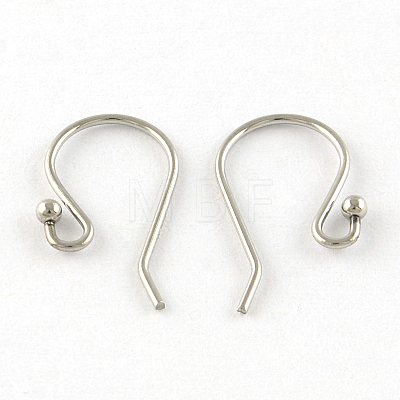 201 Stainless Steel Earring Hooks X-STAS-R063-33-1