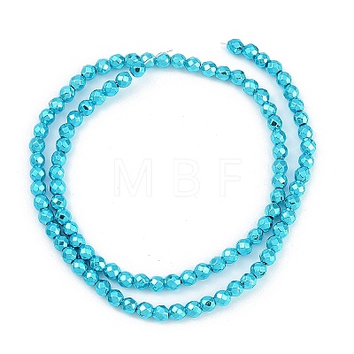 Baking Paint Electroplated Synthetic Non-magnetic Hematite Beads Strands G-H072-A01-01B-1