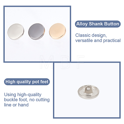 Olycraft Alloy Shank Buttons BUTT-OC0001-11-1