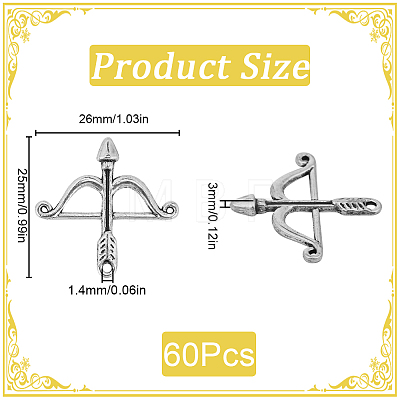 60Pcs Tibetan Style Alloy Pendants TIBEP-SC0002-98-1