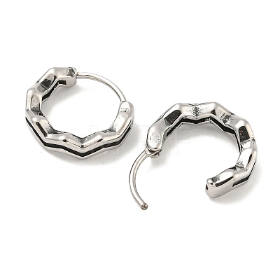 316 Surgical Stainless Steel Hoop Earrings EJEW-D096-12AS-17-1