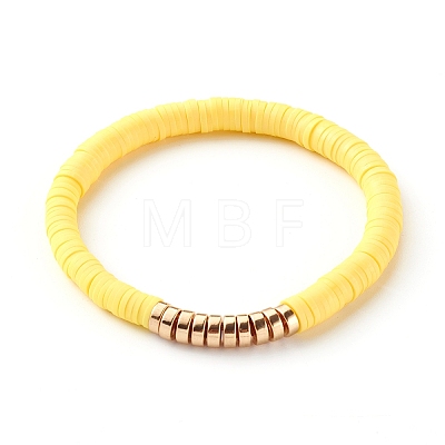 Handmade Polymer Clay Heishi Beads Stretch Bracelets Sets BJEW-SZ0001-59-1