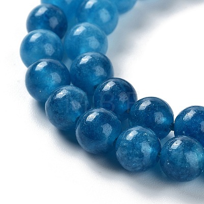 Dyed Natural Malaysia Jade Beads Strands G-G021-02A-10-1