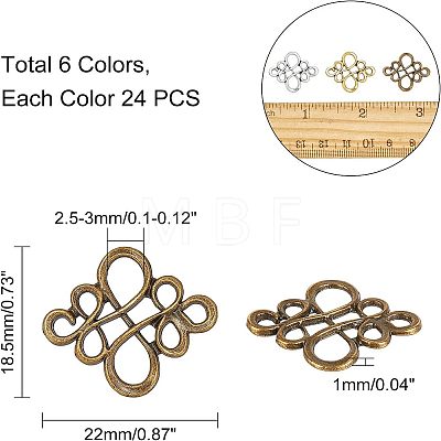 Tibetan Style Links Connectors TIBE-CA0001-06-1