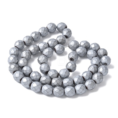 Electroplated Synthetic Non-magnetic Hematite Beads Strands G-S382-01D-1