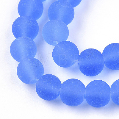 Transparent Glass Beads Strands GLAA-T032-T8mm-MD04-1