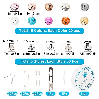 SUNNYCLUE DIY Earring & Bracelets Making Kits DIY-SC0013-29-1