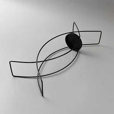 Iron Candle Holder AJEW-WH0695-096-1