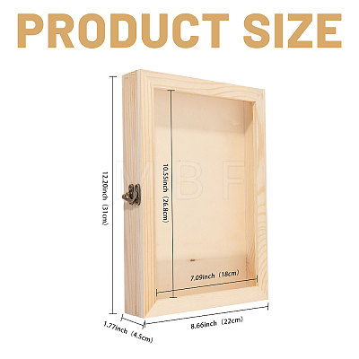 Wood Insect Specimen Display Cases with Visible Window CON-CA0001-035A-1