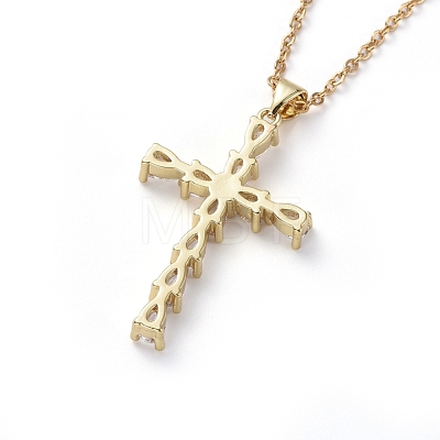 304 Stainless Steel Chain Necklaces NJEW-G335-28G-1
