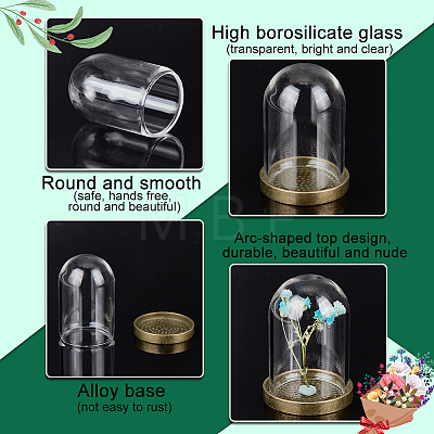   10 Sets Glass Dome Cover AJEW-PH0004-78-1