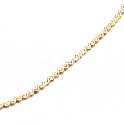 304 Stainless Steel Serpentine Chain Anklets AJEW-G024-08G-1