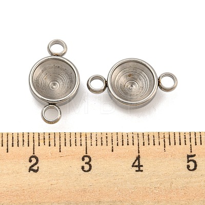 304 Stainless Steel Cabochon Connector Setting STAS-E163-26P-1