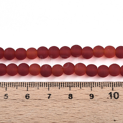Transparent Glass Beads Strands GLAA-T032-T6mm-MD20-1