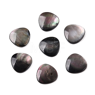 Natural Black Lip Shell Cabochons SSHEL-T017-09-1