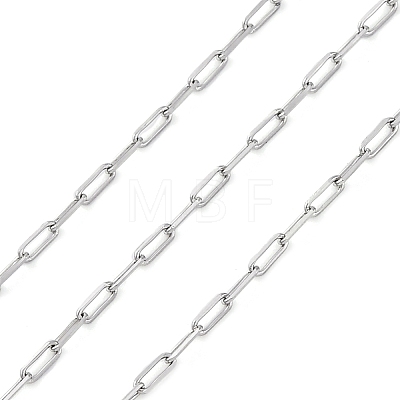 304 Stainless Steel Paperclip Chains CHS-M009-04P-02-1