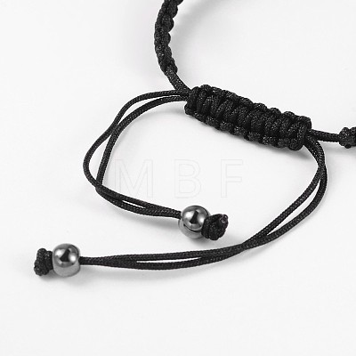 Palm Adjustable Eco-Friendly Brass Nylon Cord Braided Bracelets X-BJEW-M128-23P-NR-1