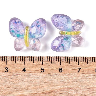 Transparent Epoxy Resin Butterfly Decoden Cabochons CRES-M034-02A-1