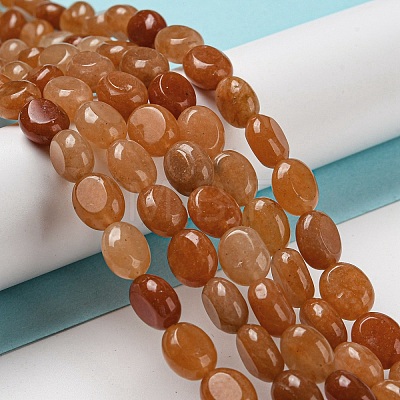 Natural Red Aventurine Beads Strands G-M420-D06-01-1