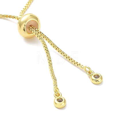 Long-Lasting Plated Brass Round Bead Slider Beacelets for Women Men BJEW-E089-01G-04-1