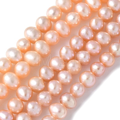 Natural Cultured Pearl Beads Strands PEAR-I007-07R-03C-1