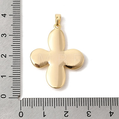 Natural White Shell Pendants KK-Z149-21G-1