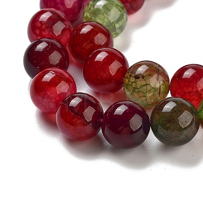 Dyed Natural Agate Beads Strands G-R262-10mm-1-1