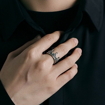Crown Brass Cuff Open Rings FS-WG83D0F-01-1