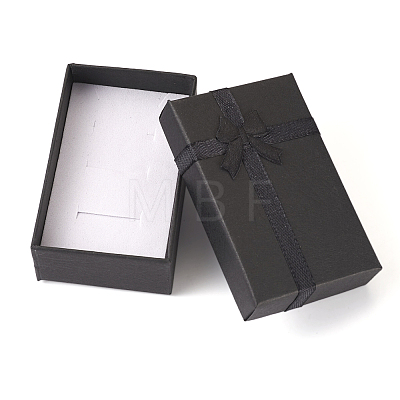 Rectangle Paper Jewelry Gift Boxes with Bowknot CON-TAC0010-79A-1